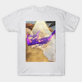 Art Takes Flight: Timeless Reverie Collage T-Shirt